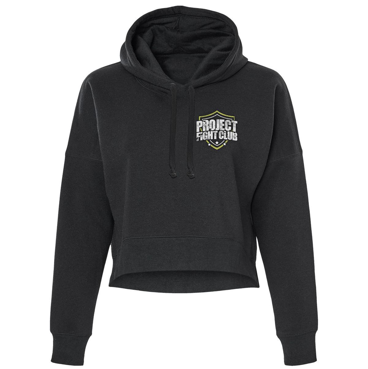 WOMENS BLACK CROPPED HOODIE #2 - SPREAD CHRISTIANITY