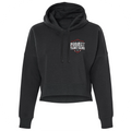 WOMENS BLACK CROPPED HOODIE 2 - HONOR FIREFIGHTERS & EMTs