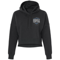 BLACK CROPPED HOODIE - SUPPORT POLICE