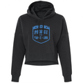 BLACK CROPPED HOODIE 3 - SUPPORT POLICE