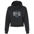BLACK CROPPED HOODIE 4 - SUPPORT POLICE