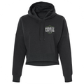 WOMENS BLACK CROP HOODIE 2 - HONOR SOLDIERS & VETERANS