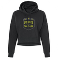WOMENS BLACK CROPPED HOODIE - SPREAD CHRISTIANITY