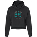 WOMENS BLACK CROPPED HOODIE - FIGHT ADDICTION