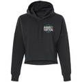 WOMENS BLACK CROPPED HOODIE #2 - FIGHT ADDICTION