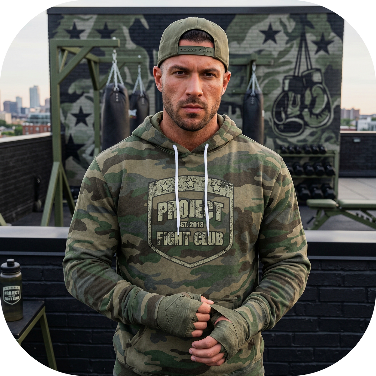 ARMY CAMO LIGHTWEIGHT HOODIE - HONOR SOLDIERS & VETERANS