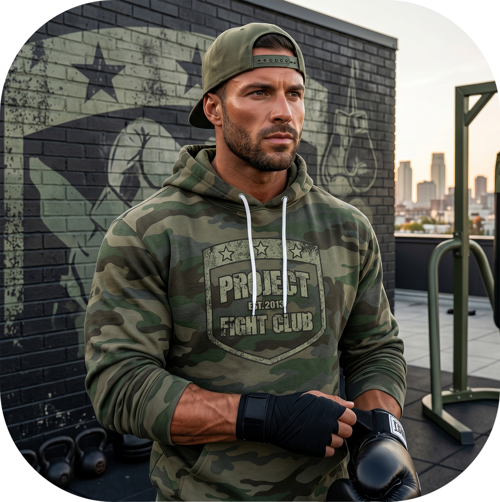 ARMY CAMO LIGHTWEIGHT HOODIE - HONOR SOLDIERS & VETERANS