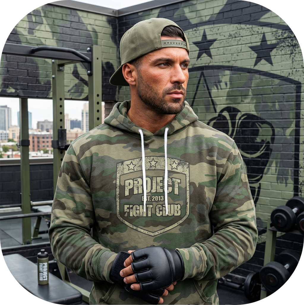 ARMY CAMO LIGHTWEIGHT HOODIE - HONOR SOLDIERS & VETERANS