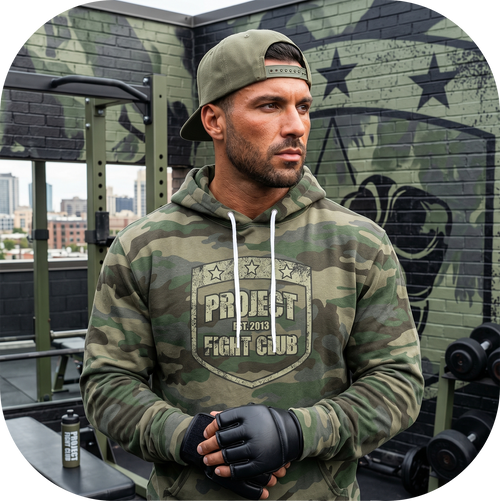 ARMY CAMO LIGHTWEIGHT HOODIE - HONOR SOLDIERS & VETERANS
