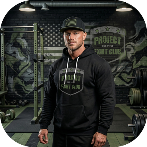 BLACK LIGHTWEIGHT HOODIE - HONOR SOLDIERS & VETERANS