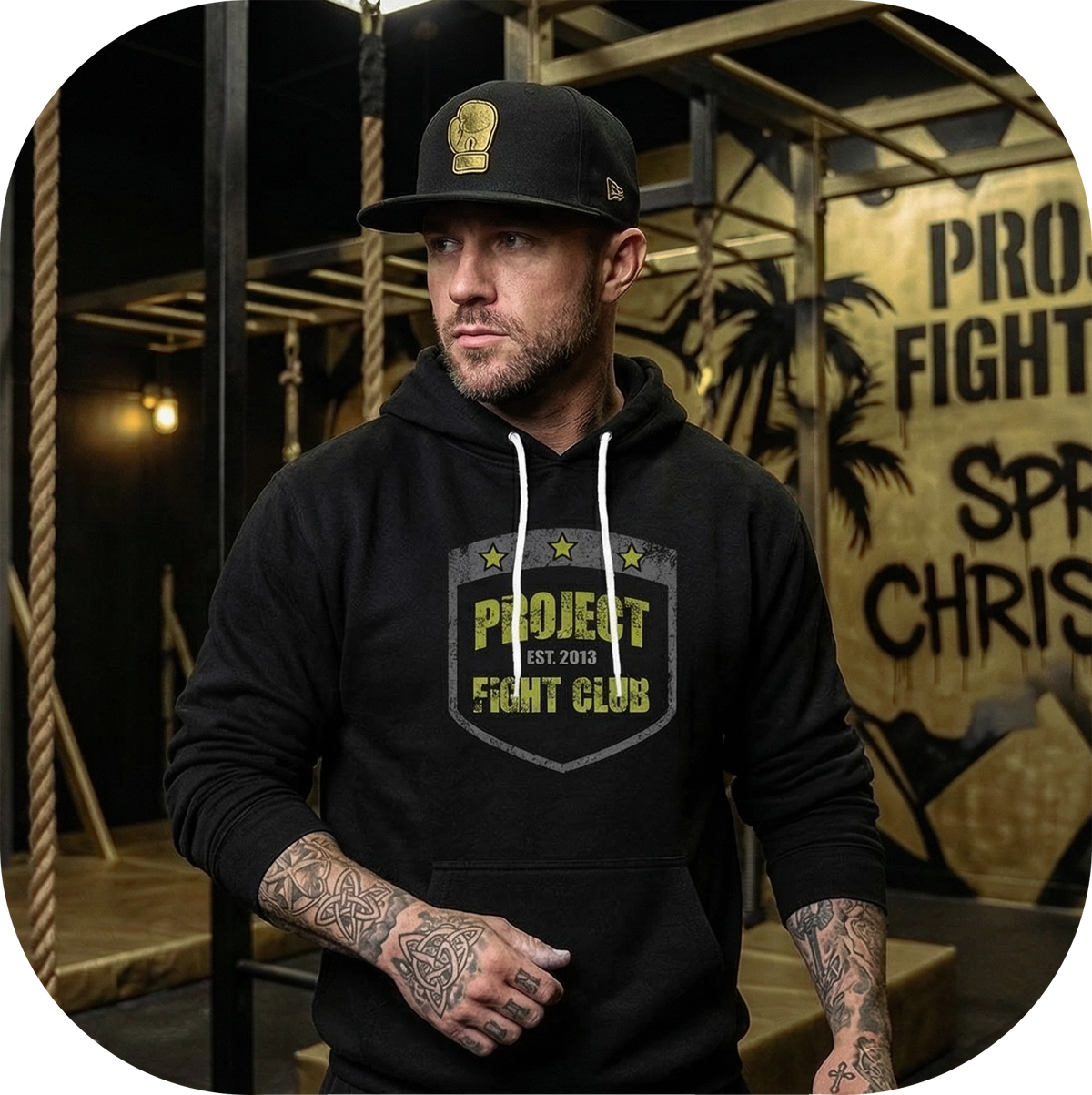 BLACK LIGHTWEIGHT HOODIE #2 - SPREAD CHRISTIANITY