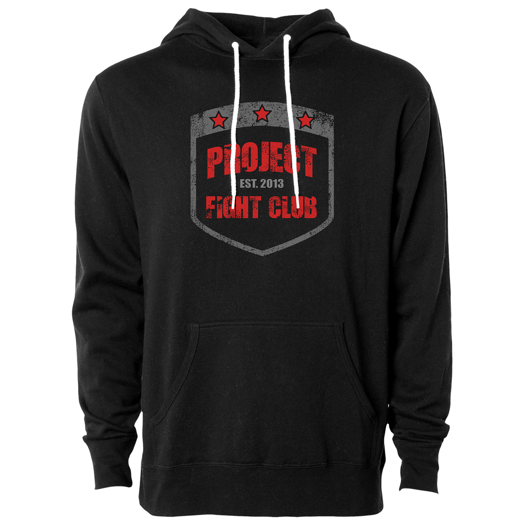BLACK LIGHTWEIGHT HOODIE 2 - HONOR FIREFIGHTERS & EMTs