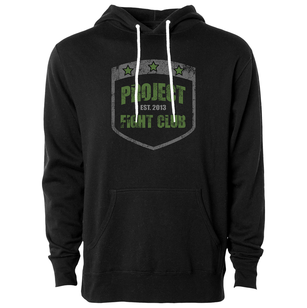 BLACK LIGHTWEIGHT HOODIE - HONOR SOLDIERS & VETERANS