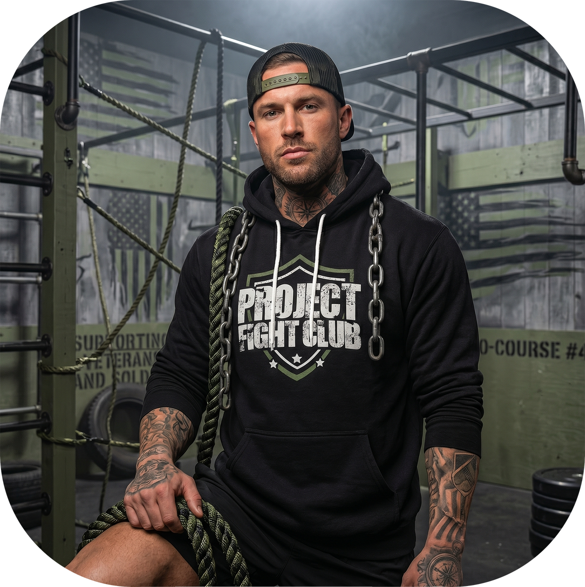 BLACK LIGHTWEIGHT HOODIE 3 - HONOR SOLDIERS & VETERANS