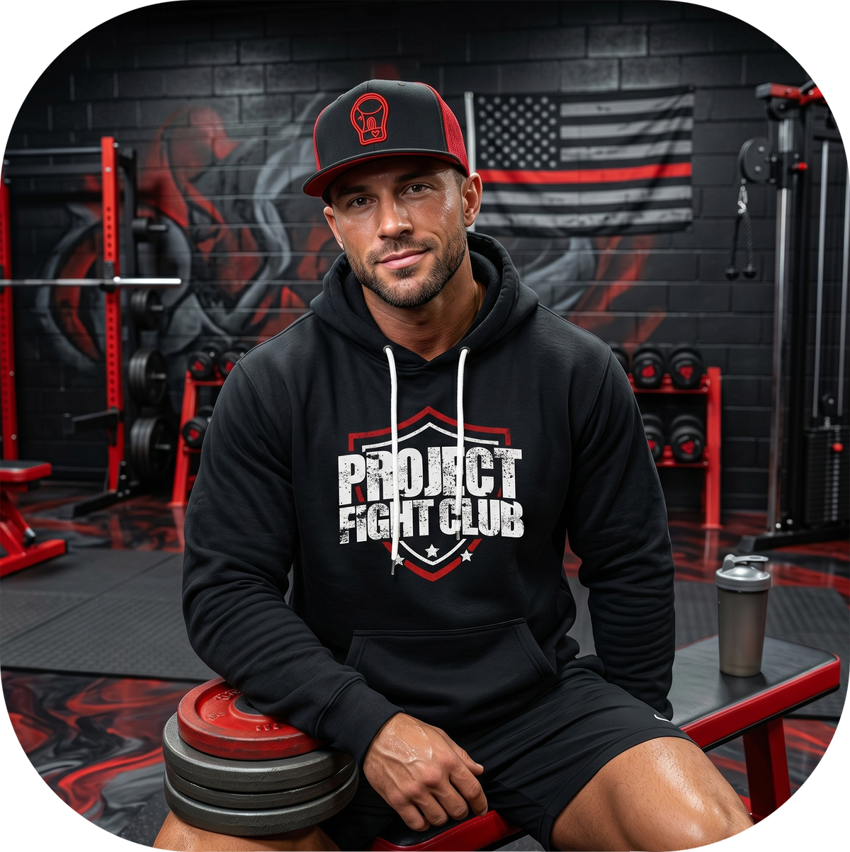 BLACK LIGHTWEIGHT HOODIE 3 - HONOR FIREFIGHTERS & EMTs
