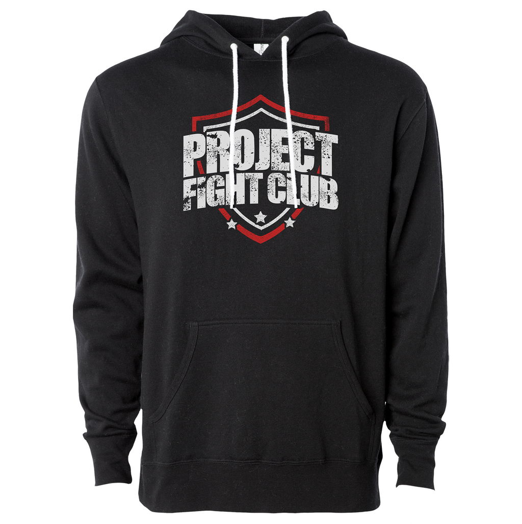 BLACK LIGHTWEIGHT HOODIE 3 - HONOR FIREFIGHTERS & EMTs