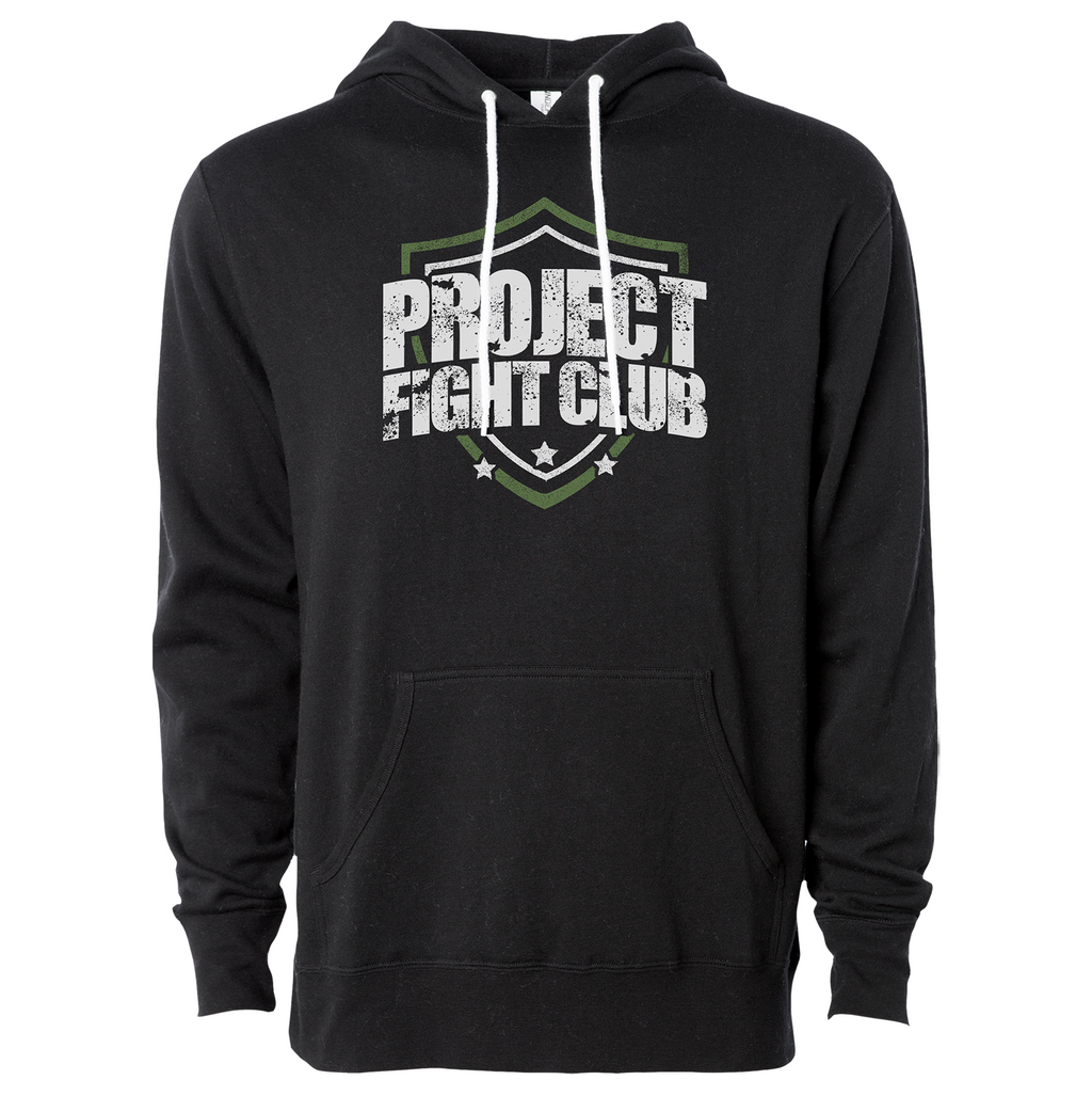 BLACK LIGHTWEIGHT HOODIE 3 - HONOR SOLDIERS & VETERANS