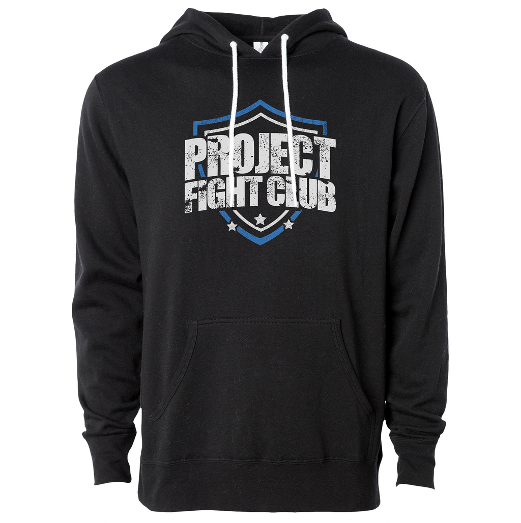 BLACK LIGHTWEIGHT HOODIE #3 - SUPPORT POLICE