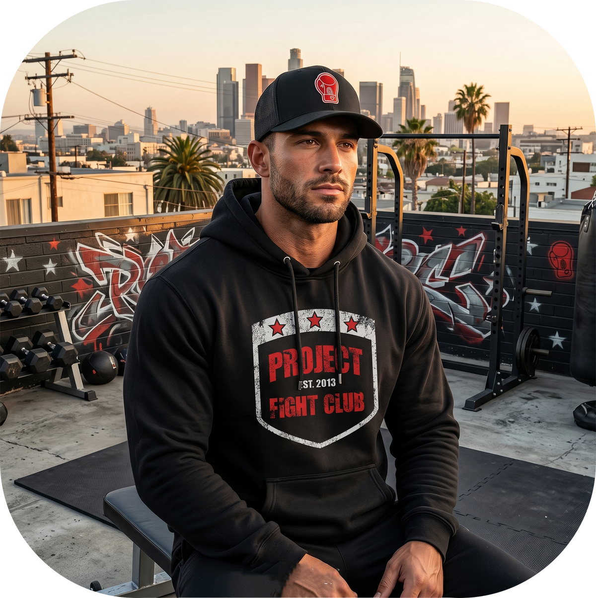 BLACK LIGHTWEIGHT HOODIE - HONOR FIREFIGHTERS & EMTs