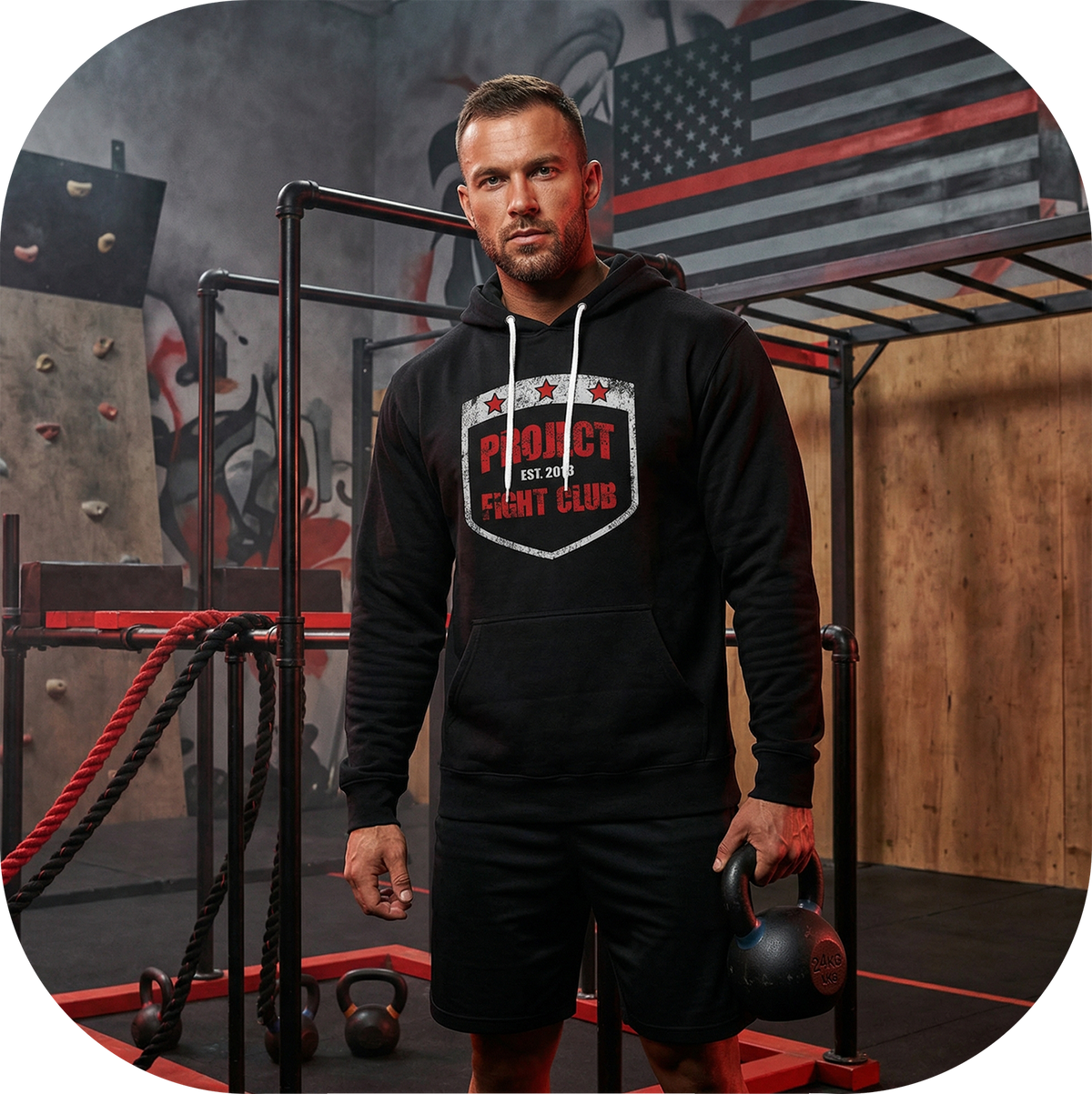 BLACK LIGHTWEIGHT HOODIE - HONOR FIREFIGHTERS & EMTs