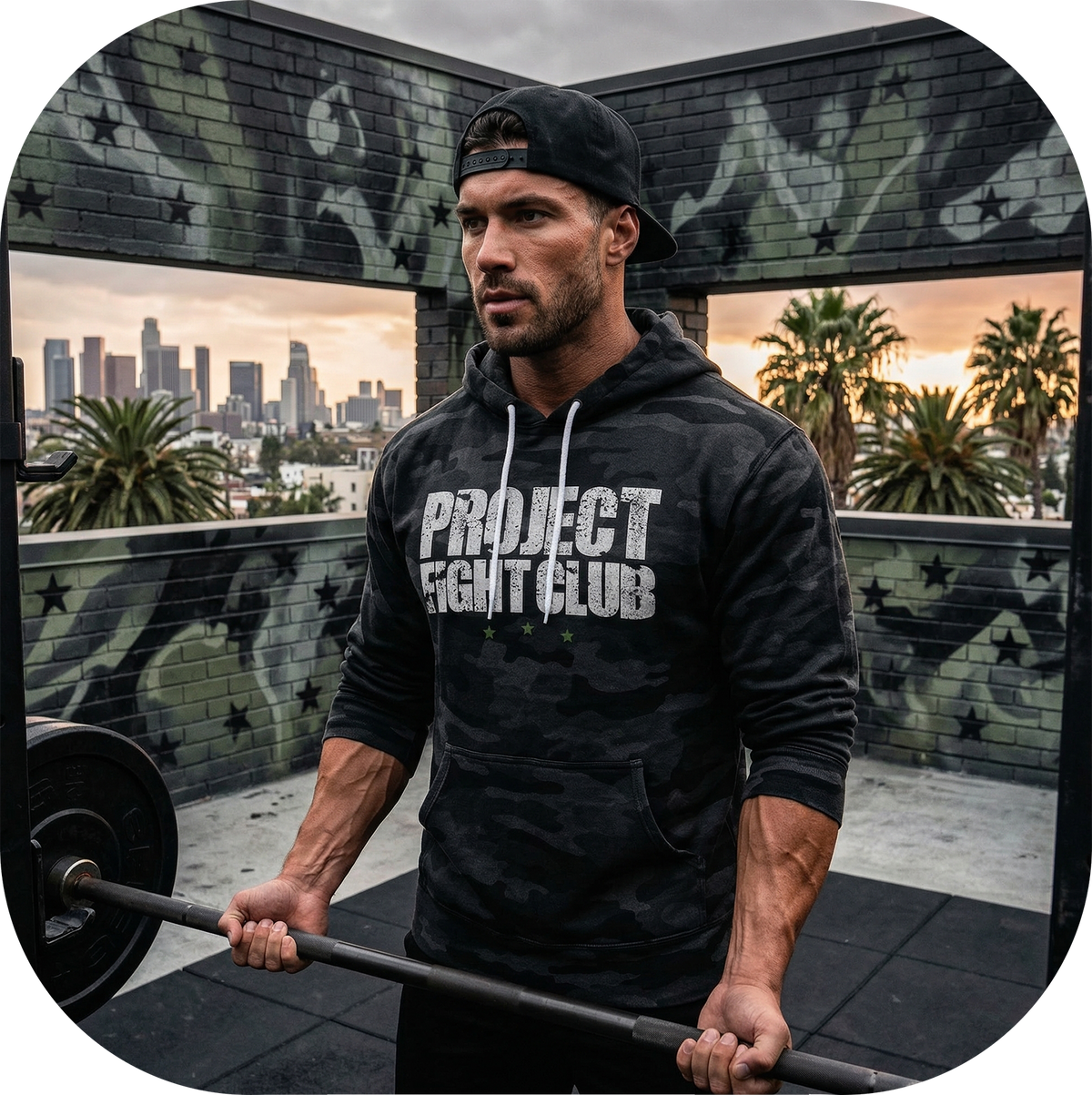 BLACK CAMO LIGHTWEIGHT HOODIE - HONOR SOLDIERS & VETERANS