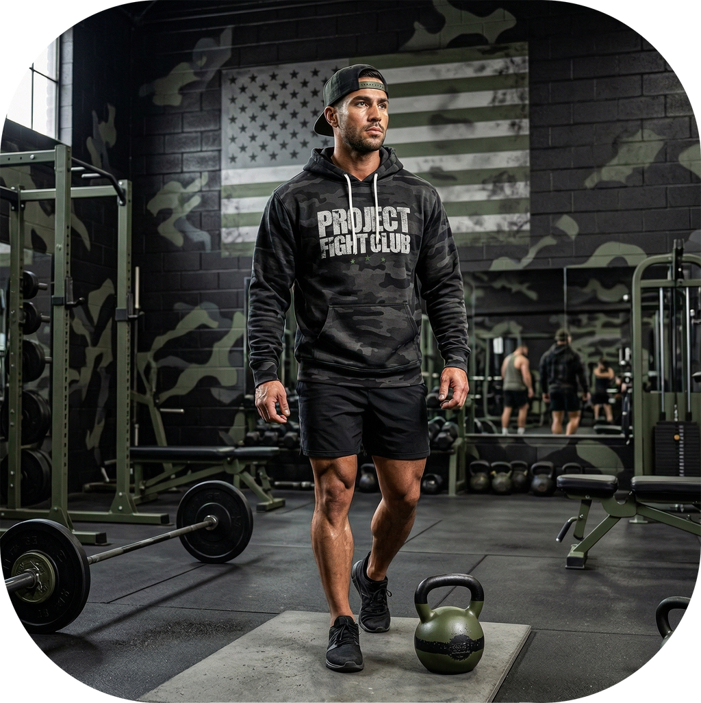 BLACK CAMO LIGHTWEIGHT HOODIE - HONOR SOLDIERS & VETERANS