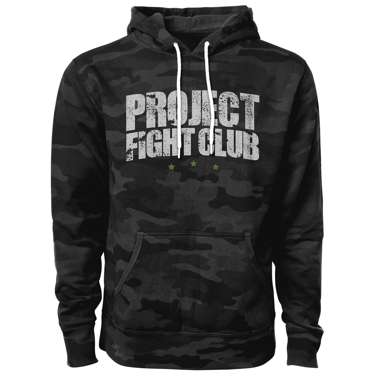 BLACK CAMO LIGHTWEIGHT HOODIE - HONOR SOLDIERS & VETERANS