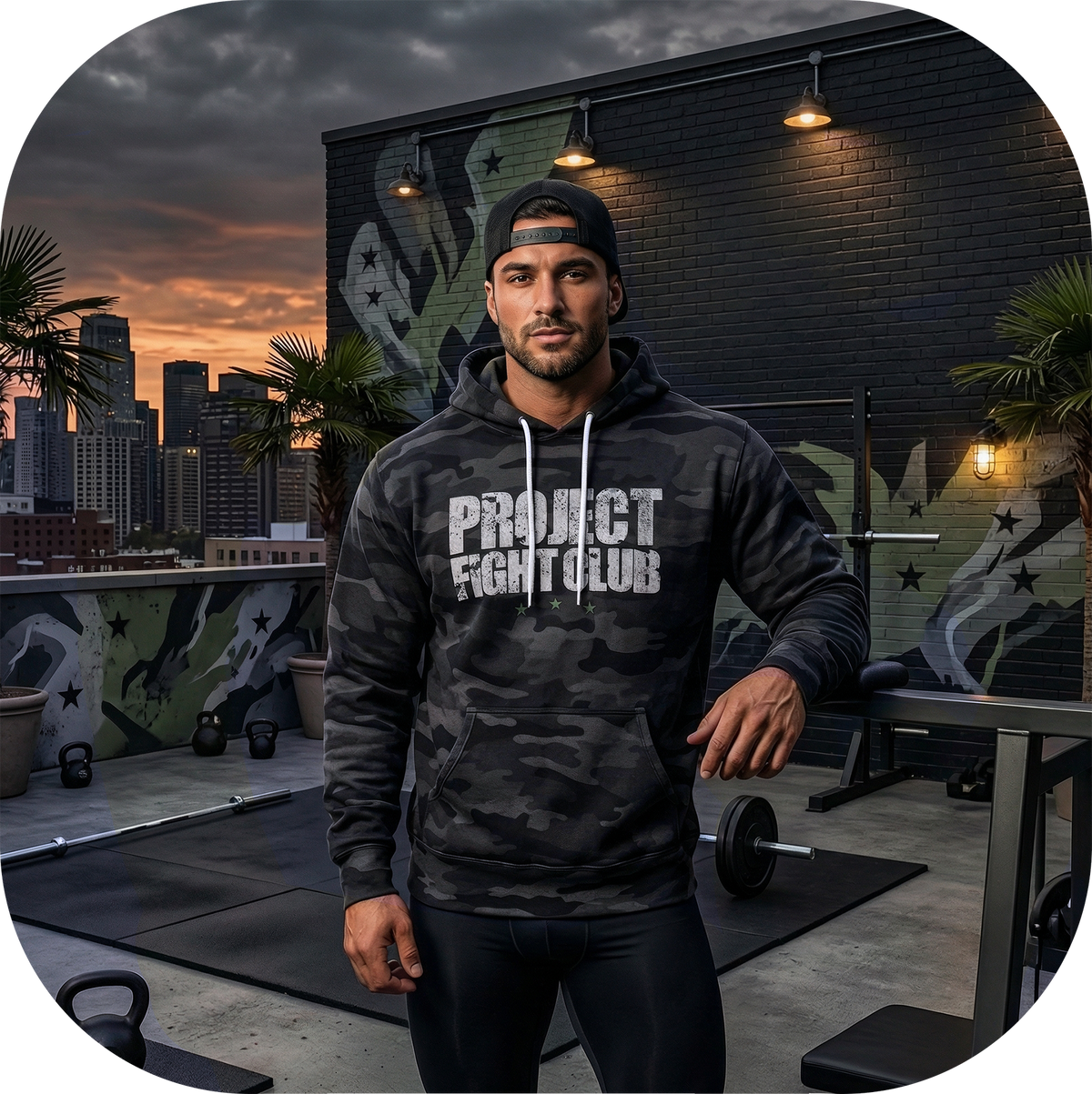 BLACK CAMO LIGHTWEIGHT HOODIE - HONOR SOLDIERS & VETERANS