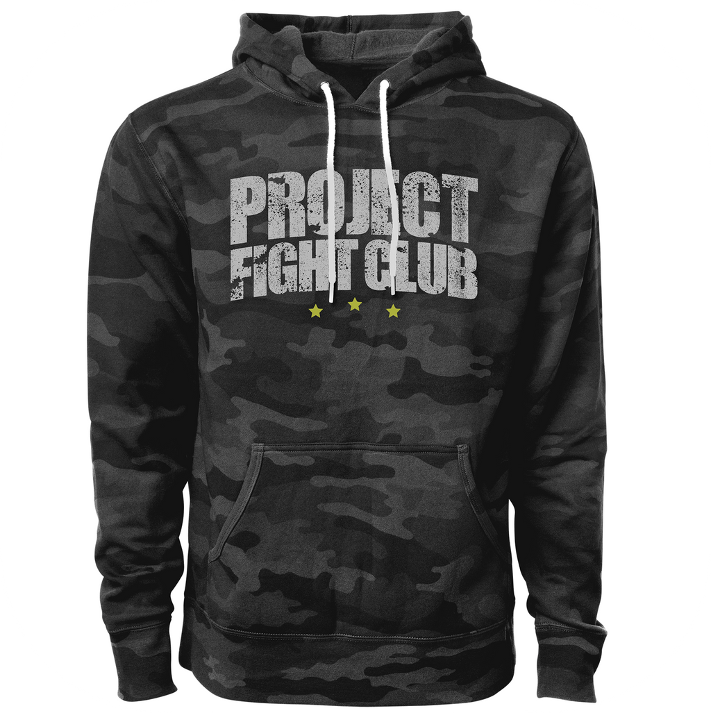 BLACK CAMO LIGHTWEIGHT HOODIE - SPREAD CHRISTIANITY