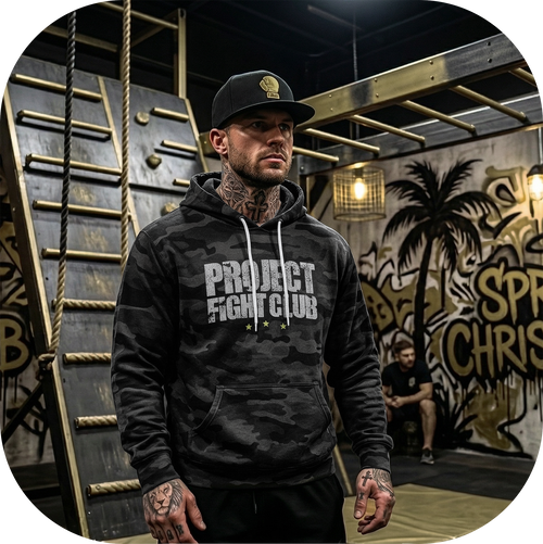 BLACK CAMO LIGHTWEIGHT HOODIE - SPREAD CHRISTIANITY