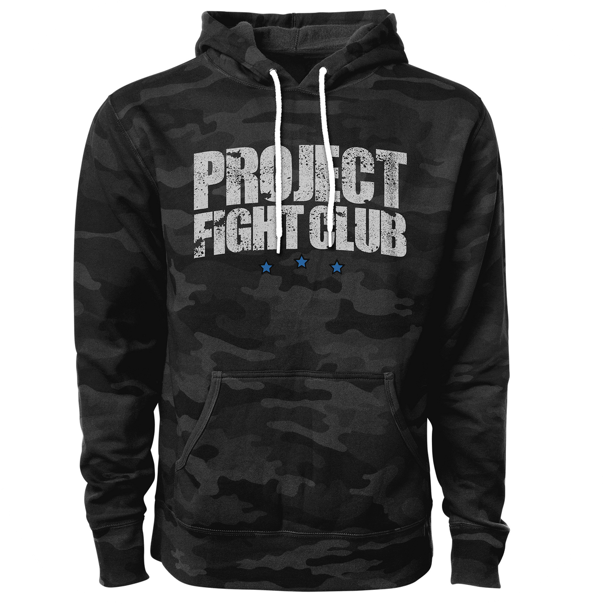 BLACK CAMO LIGHTWEIGHT HOODIE - SUPPORT POLICE