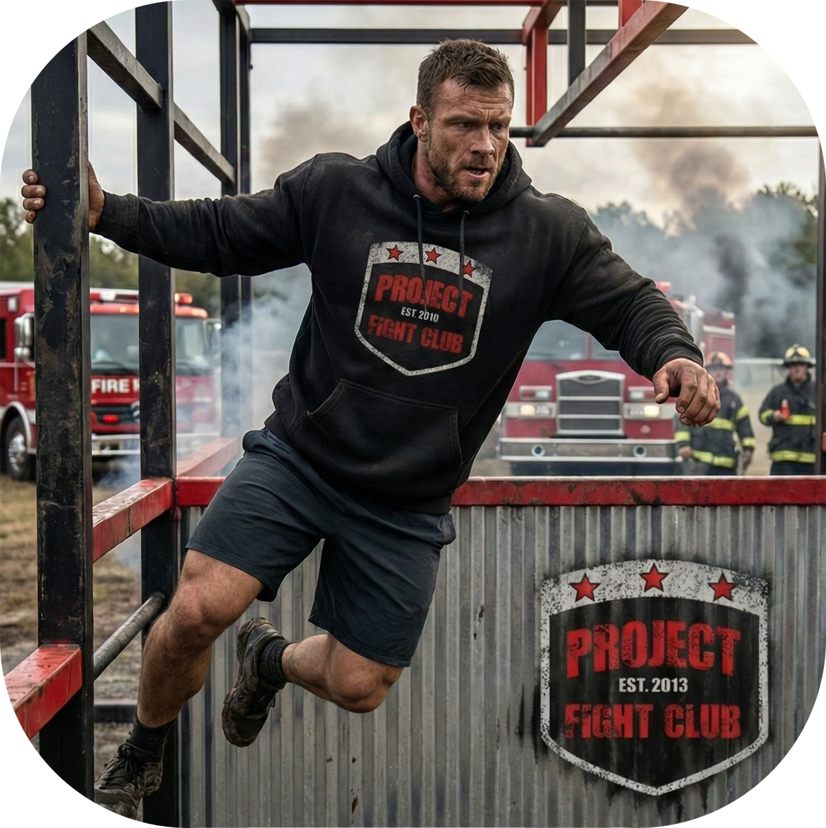 BLACK LIGHTWEIGHT HOODIE - HONOR FIREFIGHTERS & EMTs