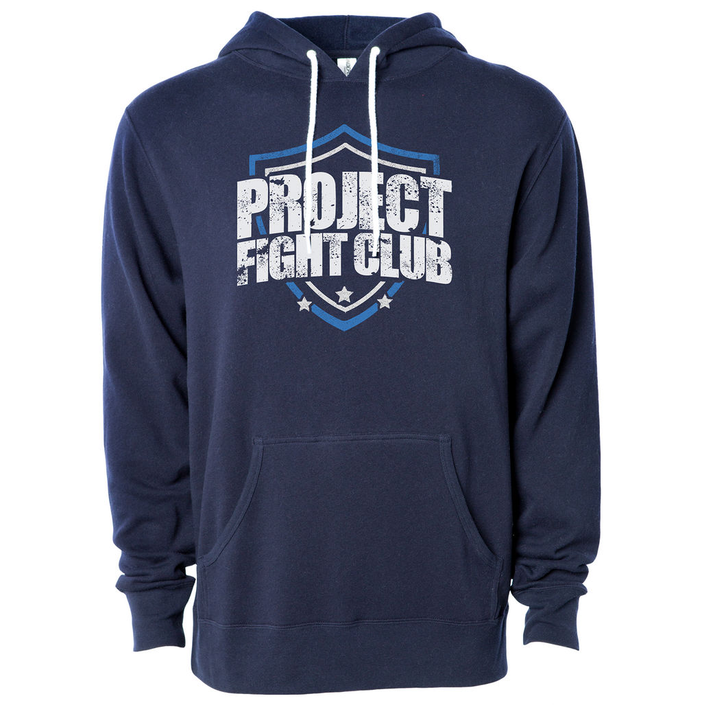 NAVY LIGHTWEIGHT HOODIE - SUPPORT POLICE