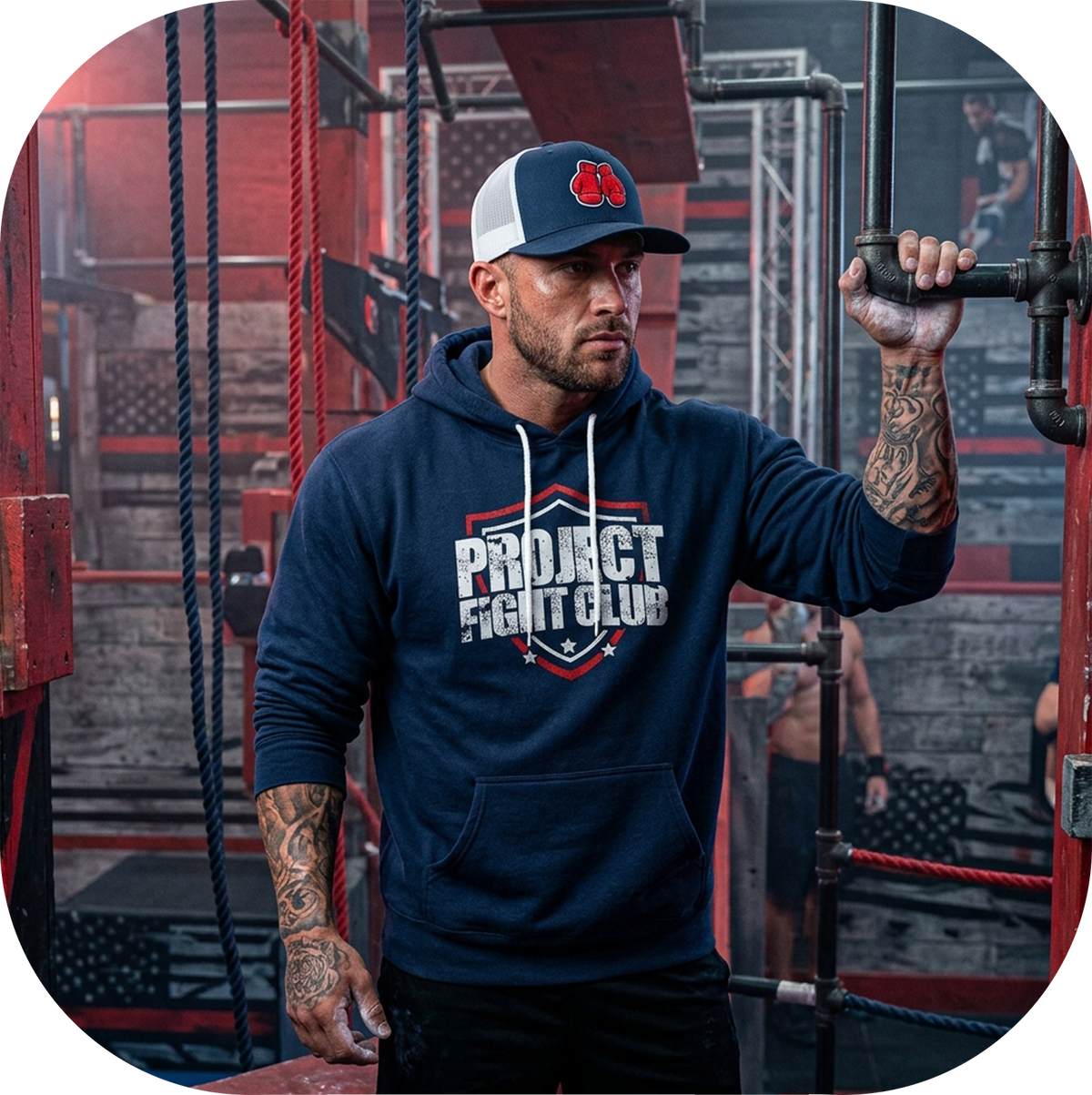 NAVY LIGHTWEIGHT HOODIE - HONOR FIREFIGHTERS & EMTs