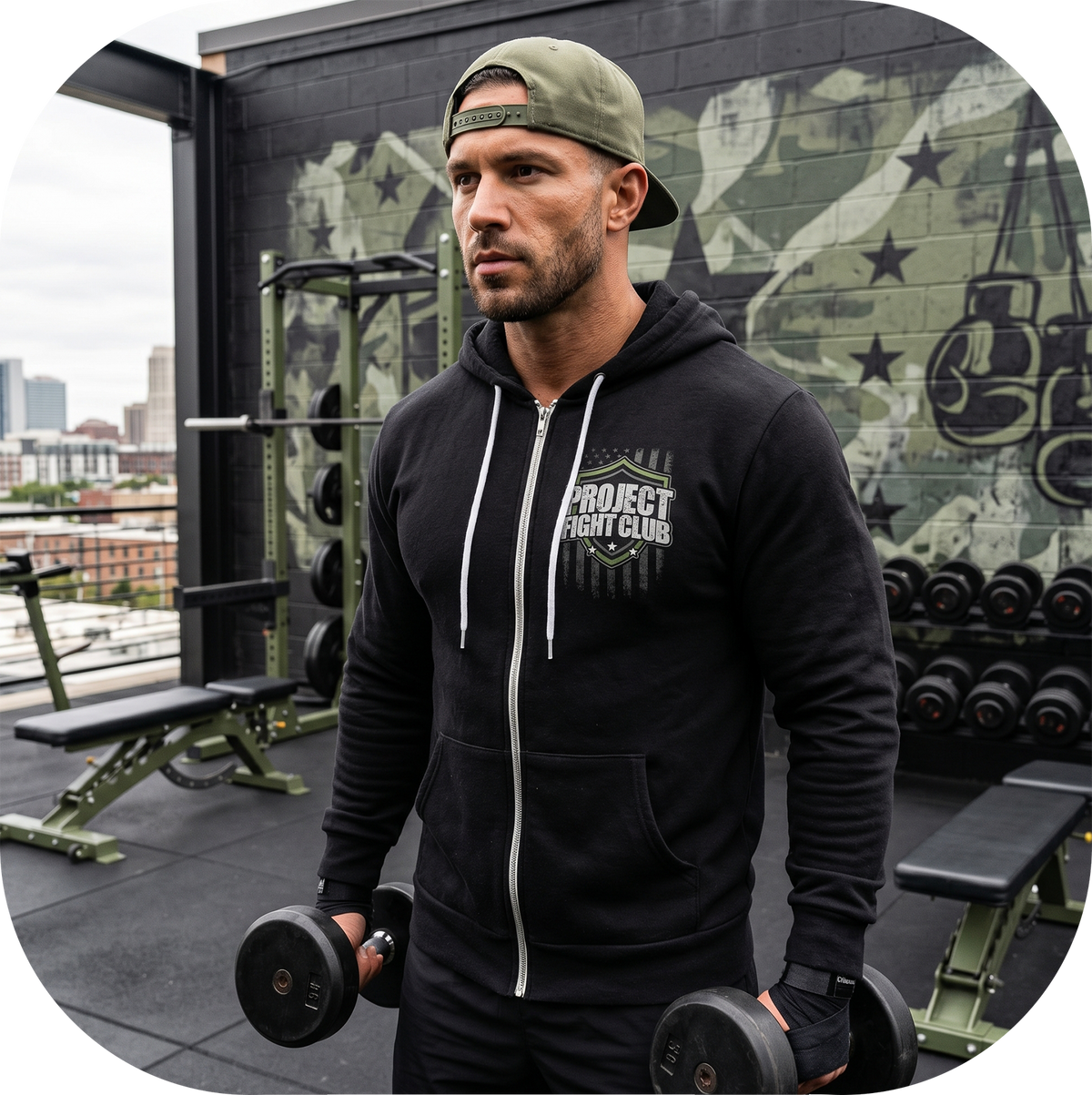 BLACK LIGHTWEIGHT ZIP HOODIE - HONOR SOLDIERS & VETERANS