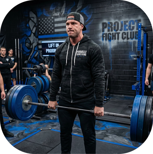 BLACK CAMO LIGHTWEIGHT ZIP HOODIE - SUPPORT POLICE