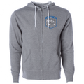 GUNMETAL LIGHTWEIGHT ZIP HOODIE #2 - SUPPORT POLICE