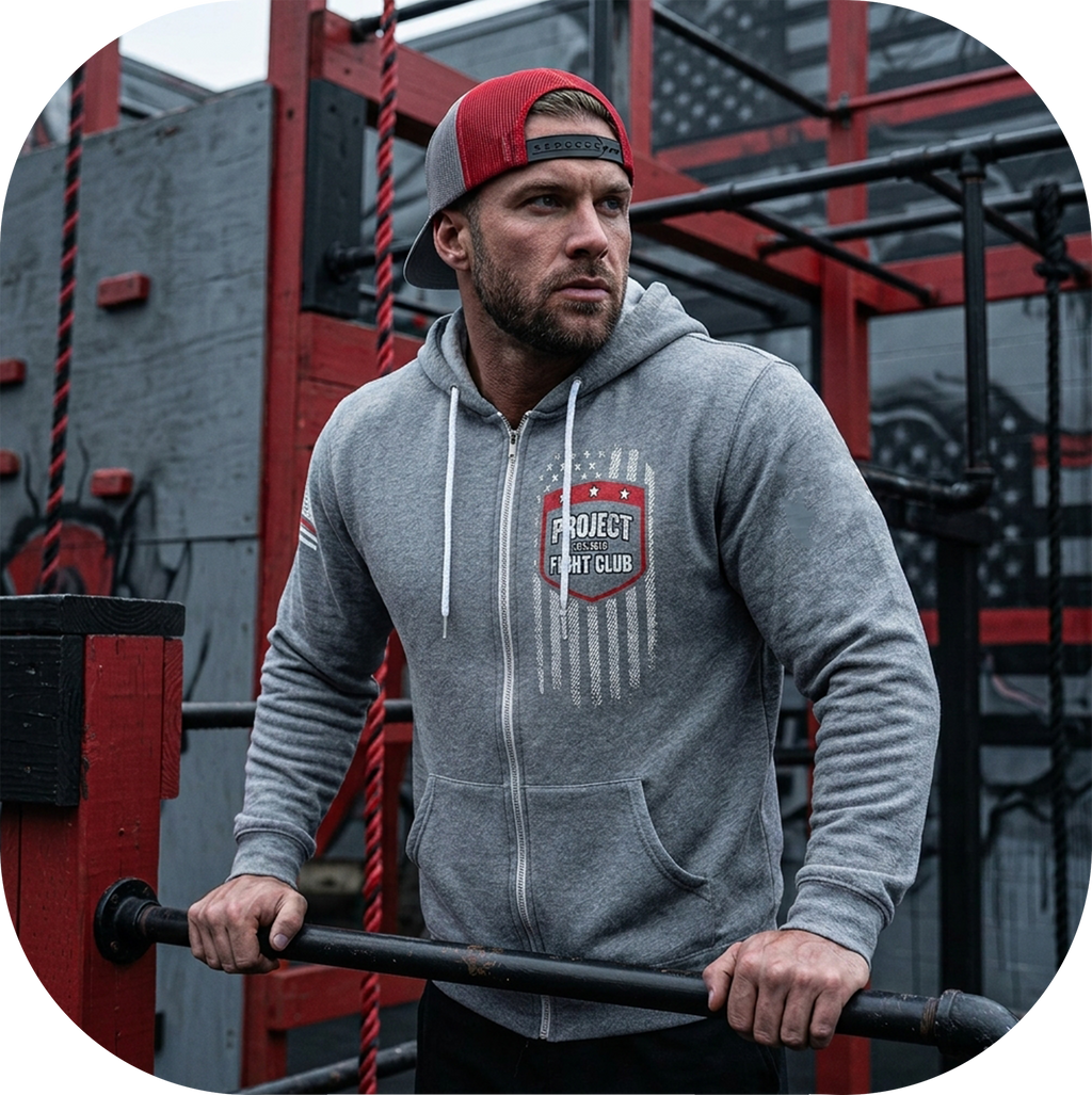 GREY LIGHTWEIGHT ZIP HOODIE - HONOR FIREFIGHTERS & EMTs