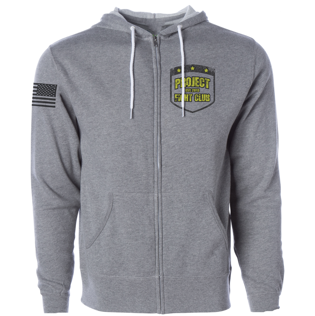 GREY LIGHTWEIGHT ZIP HOODIE - SPREAD CHRISTIANITY