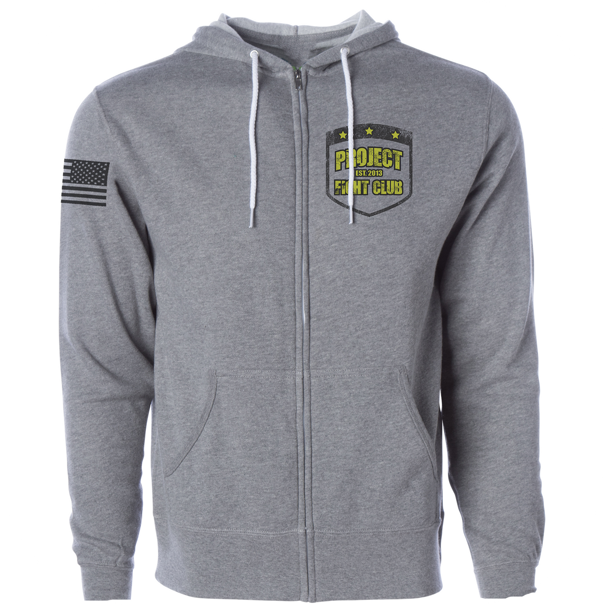 GREY LIGHTWEIGHT ZIP HOODIE - SPREAD CHRISTIANITY