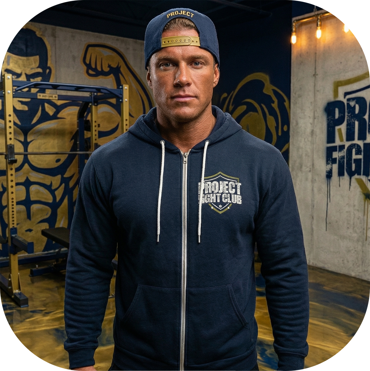 NAVY LIGHTWEIGHT ZIP HOODIE - SPREAD CHRISTIANITY