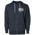 NAVY LIGHTWEIGHT ZIP HOODIE - SPREAD CHRISTIANITY