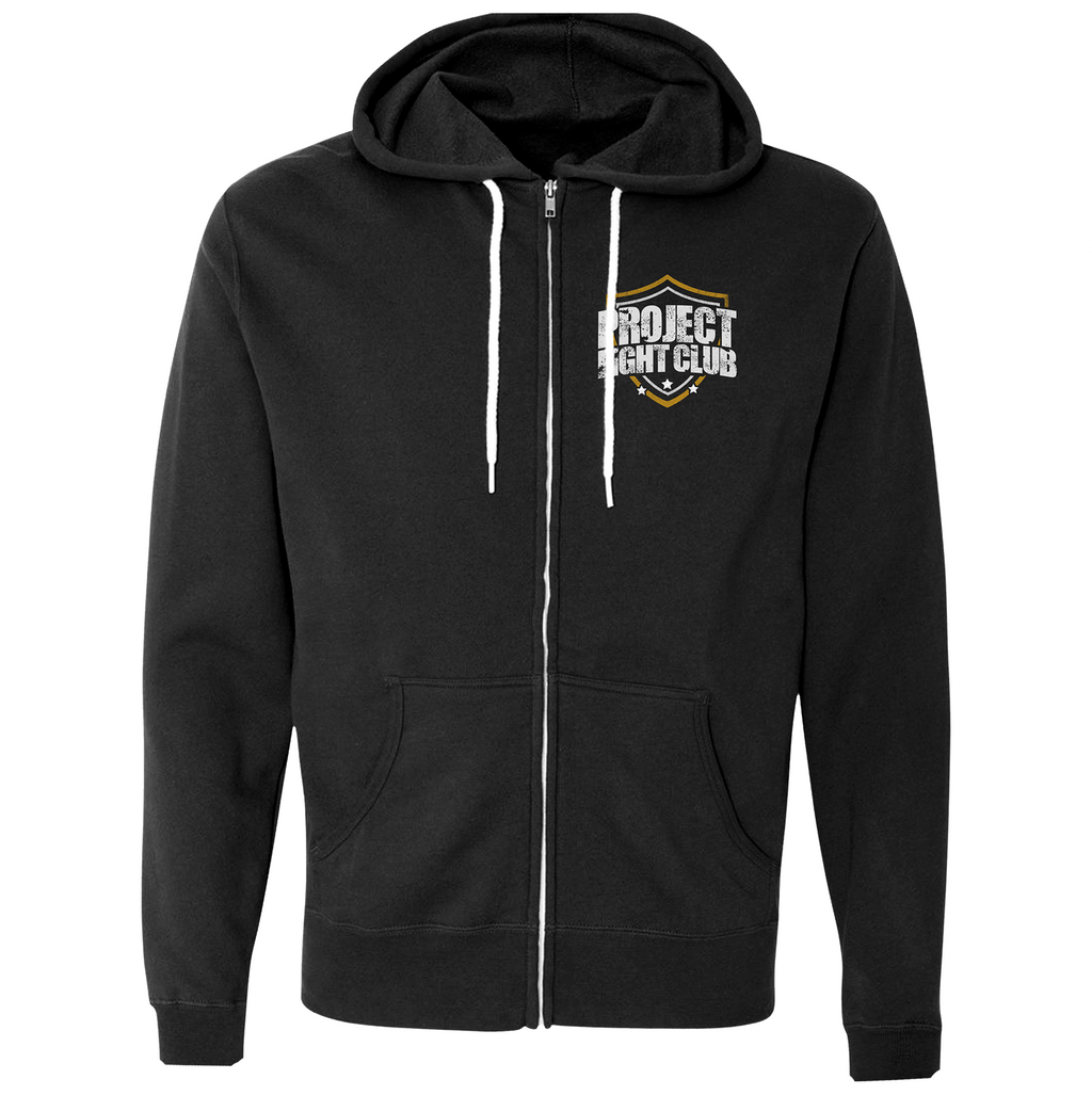 BLACK LIGHTWEIGHT ZIP HOODIE - PROTECT ANIMALS & WILDLIFE
