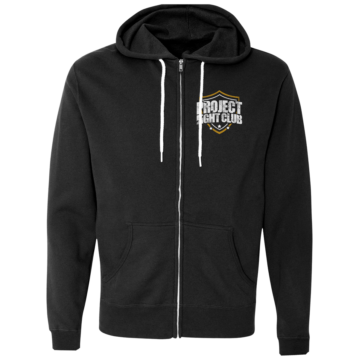 BLACK LIGHTWEIGHT ZIP HOODIE - PROTECT ANIMALS & WILDLIFE