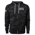BLACK CAMO LIGHTWEIGHT ZIP - FIGHT ADDICTION