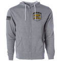 GREY LIGHTWEIGHT ZIP HOODIE #2 - PROTECT ANIMALS & WILDLIFE