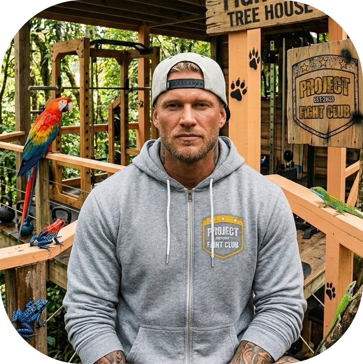 GREY LIGHTWEIGHT ZIP HOODIE - PROTECT ANIMALS & WILDLIFE