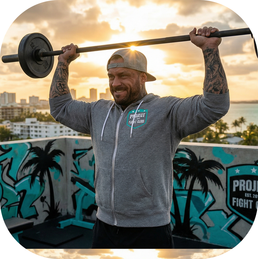GREY LIGHTWEIGHT ZIP HOODIE - FIGHT ADDICTION