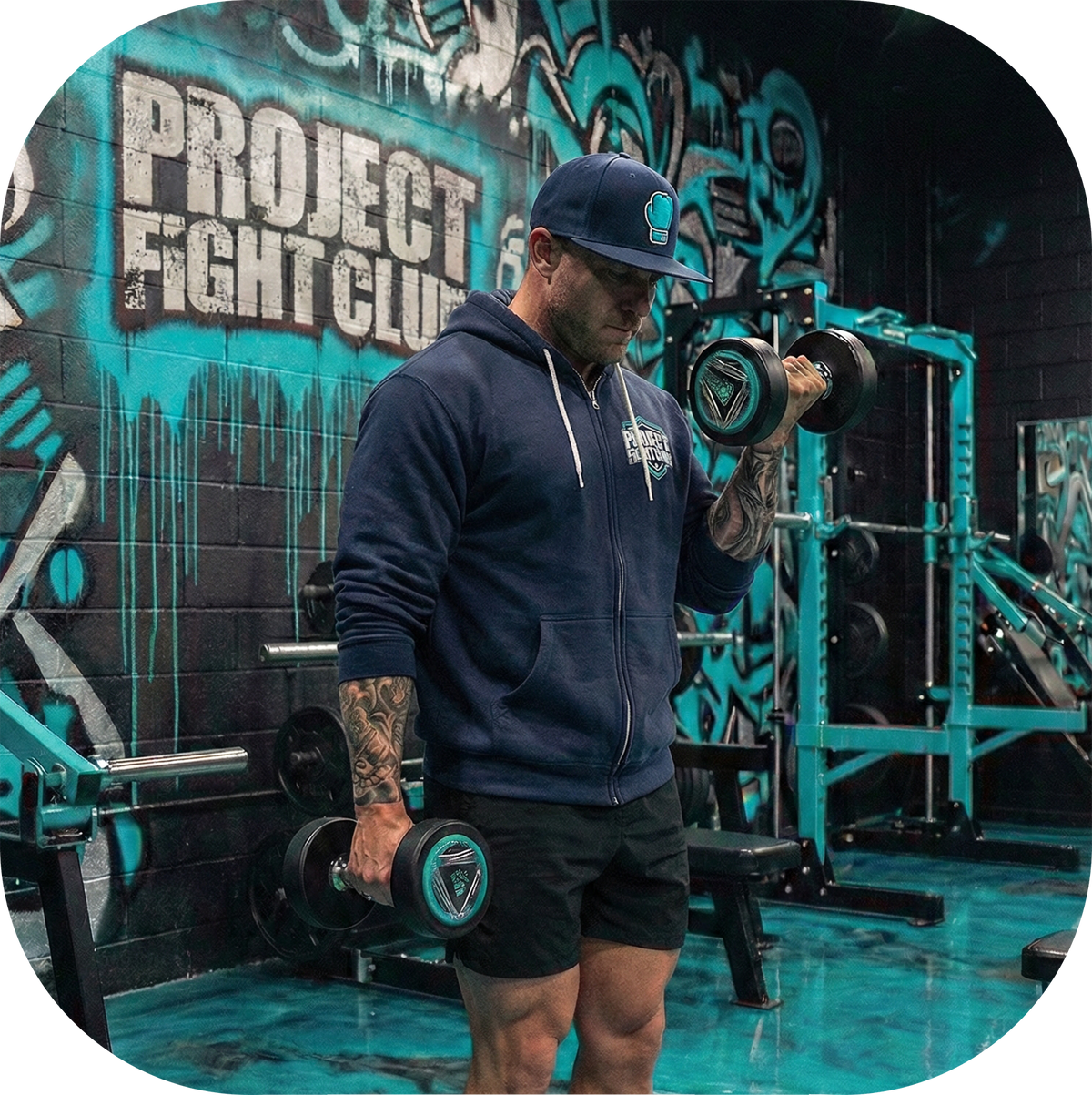 NAVY LIGHTWEIGHT ZIP HOODIE - FIGHT ADDICTION