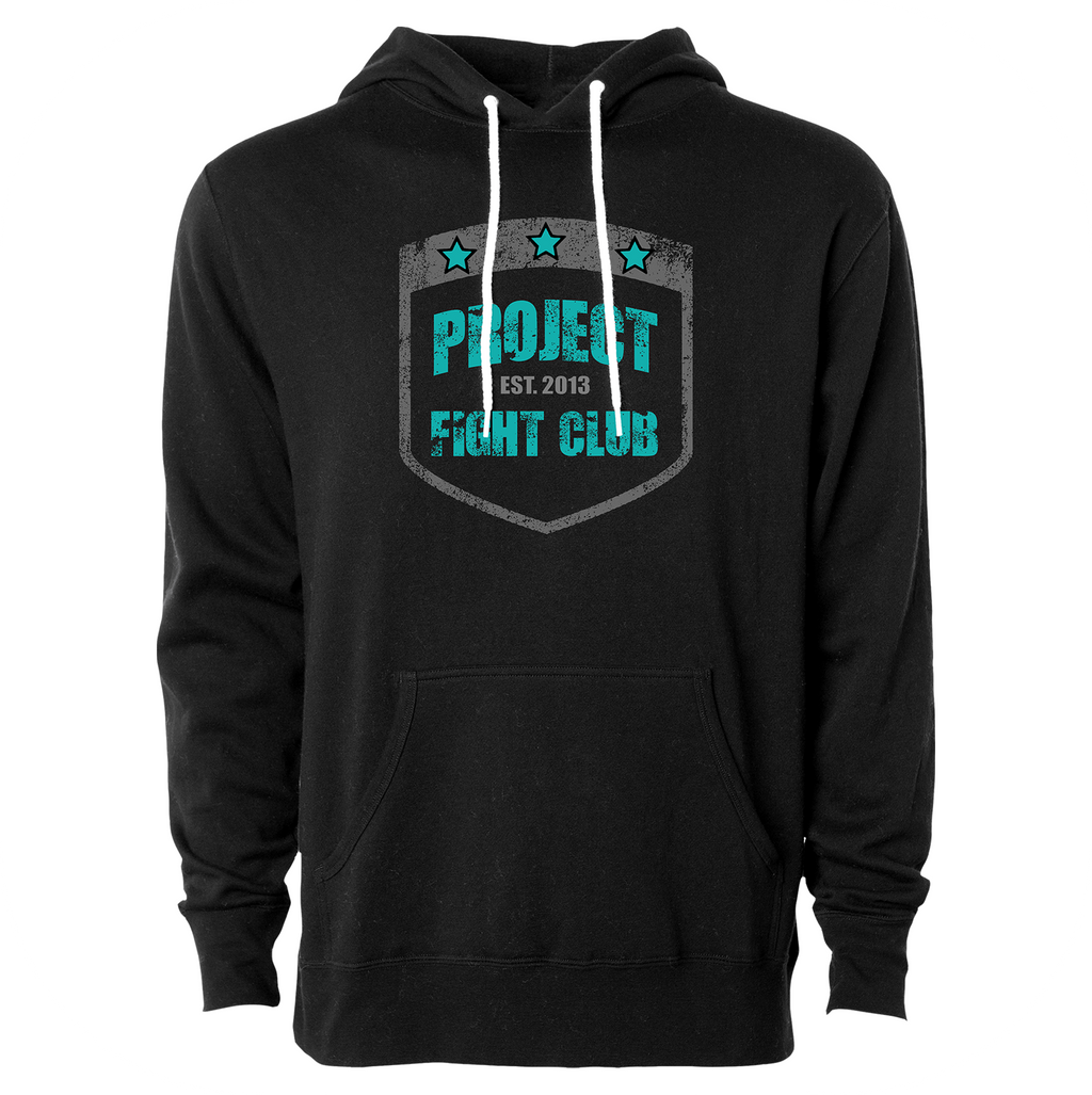 BLACK LIGHTWEIGHT HOODIE #2 - FIGHT ADDICTION